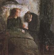 Edvard Munch Sick oil painting